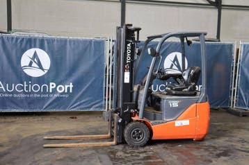 Veiling: Heftruck Toyota 8FBE15T Elektrisch 1500kg 3.0m 2017, Ophalen