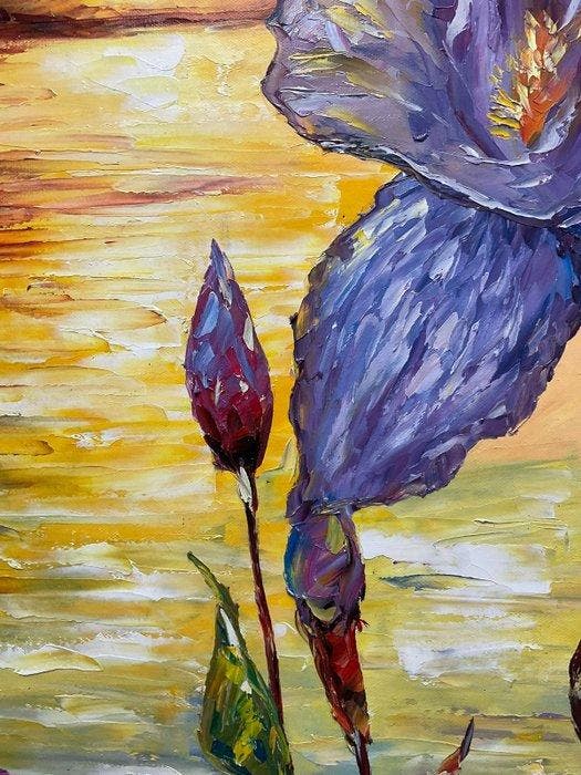 Yuni R. P - Reflejos de Malva, Antiquités & Art, Art | Objets design