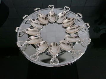 Cuillère (13) - Cuillères à amuse-bouche avec sous-plat -