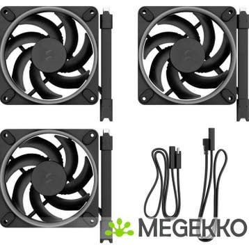 Fractal Design Momentum 12 RGB 3-pack Black, Verzenden