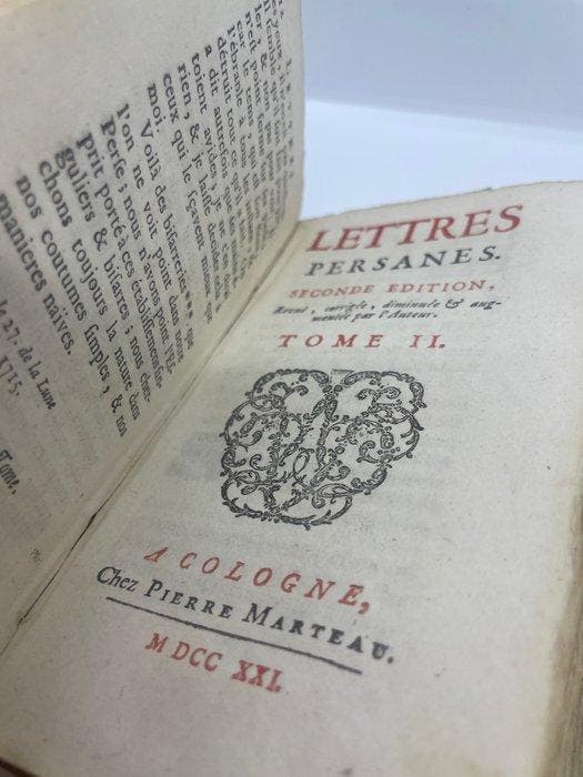 Montesquieu (Charles-Louis de Secondat, baron de) - Lettres, Antiek en Kunst, Antiek | Boeken en Manuscripten