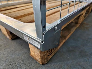 Pallet box 1200x800xh2200mm met 3 legborden (4 niveaus) als, Ophalen of Verzenden