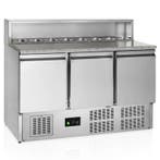 Pizzawerkbank | G-LINE | 400L | 3 Deuren (1/1 GN) | Boven, Verzenden, Nieuw in verpakking