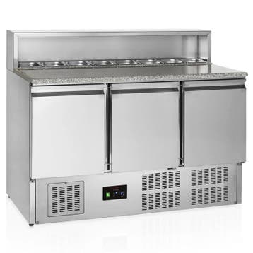 Pizzawerkbank | G-LINE | 400L | 3 Deuren (1/1 GN) | Boven, Verzenden