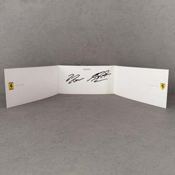 Ferrari - Biglietto Auguri 2006 autografato - Michael