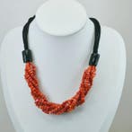 Bloedkoraal - Zilver - Halsketting - CORALLO MEDITERRANEO