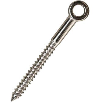 Rvs Schroefoog  6x60mm Rvs, Verzenden