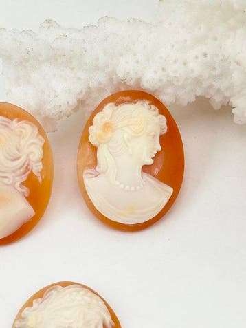 Zonder reserveprijs Cassis RUFA - Cameo - Handgesneden camee