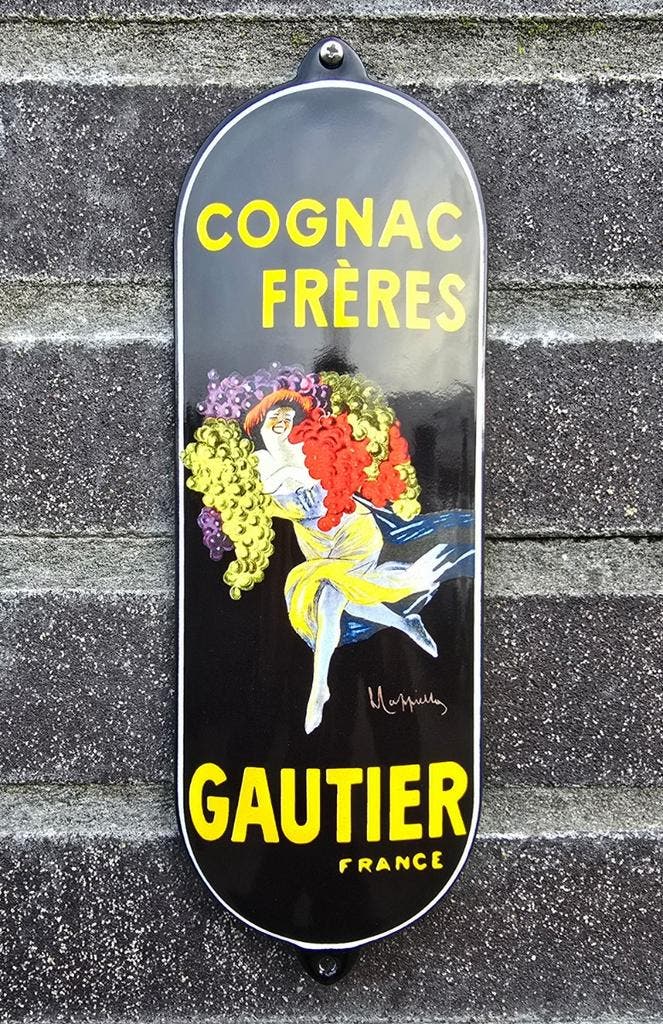 Emaille deurpostje  Cognac Frères Gautier, Collections, Marques & Objets publicitaires, Envoi