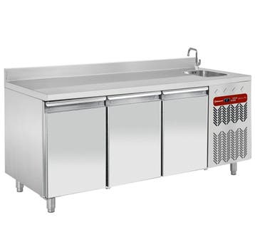 Koelwerkbank | Energiezuinig | Spoelbak | 405L | 3 Deuren, Verzenden, Nieuw in verpakking