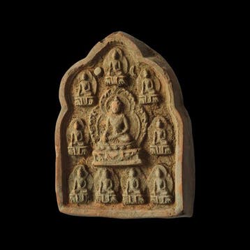 Oud-Chinees Liao-dynastie Zeer zeldzame terracotta-plaat