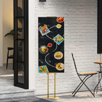 vidaXL Beursdisplays Goud 30 x 23,5 x 210 cm Staal, Verzenden