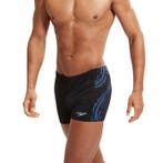 Speedo ECO+ Tech Panel Aquashort BLACK/BLUE - Maat 38/D7, Blauw, Ophalen of Verzenden, Zwemshort, Speedo