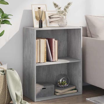 vidaXL Boekenkast met 2 schappen 60x30x76,5 cm bewerkt hout, Verzenden, Nieuw