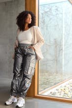 Kaffe Curve broek Shenna glans48Maat 46/48 (XL) of groter, Verzenden, Nieuw, Maat 46/48 (XL) of groter, Overige kleuren
