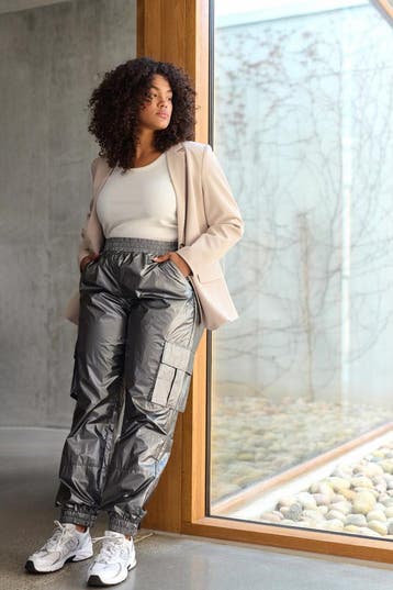 Kaffe Curve broek Shenna glans48Maat 46/48 (XL) of groter, Verzenden