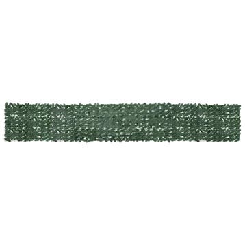 vidaXL Balkonscherm met donkergroene bladeren 500x75 cm, Verzenden