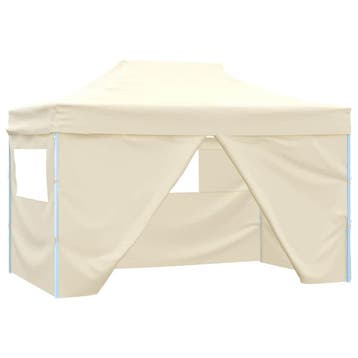 vidaXL Partytent met 4 zijwanden inklapbaar 3x4 m staal, Verzenden