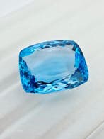 Blauw Topaas - 72.30 ct - Antwerp Laboratory for Gemstone