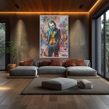 Dine Chanima (XX-XXI) - (XXL) Giant Joker In Art, Antiquités & Art, Art | Peinture | Moderne