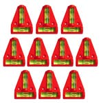 Set van 10 kruiswaterpassen met schroefgaten (rood), Verzenden, Nieuw