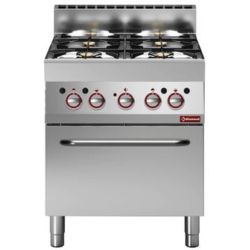 Fornuis + Heteluchtoven | ALPHA 650 | Gas/Elektrisch | 5, Verzenden, Nieuw in verpakking