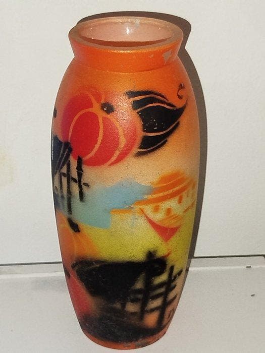 André Delatte (1887-1953) - vase Art Déco signé loti Nancy -, Antiek en Kunst, Antiek | Glaswerk en Kristal