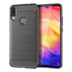 Xiaomi Redmi Note 8 Hoesje - Carbon Fiber Textuur Shockproof, Verzenden