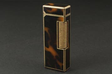 Dunhill - Rollagas - Briquet de poche - Plaqué or, Laque, Collections, Articles de fumeurs, Briquets & Boîtes d'allumettes