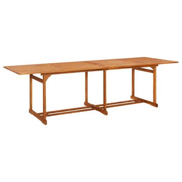 vidaXL Tuintafel 280x90x75 cm massief acaciahout, Verzenden, Nieuw