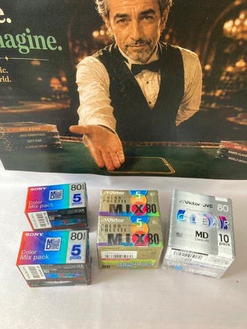 Sony, Victor JVC Opneembare MiniDisc 80 min MiniDisc Aantal