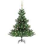 vidaXL Kunstkerstboom Nordmann met LEDs en kerstballen 180, Verzenden, Nieuw