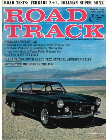 1962 ROAD AND TRACK MAGAZINE AUGUSTUS ENGELS, Ophalen of Verzenden