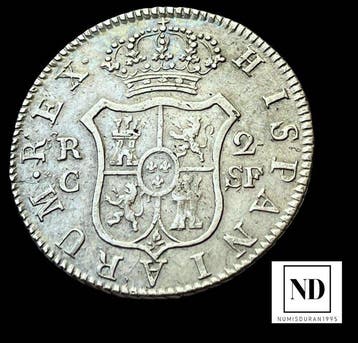 Royaume d’Espagne. Fernand VII. 2 Reales 1812 - Palma de