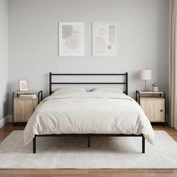 vidaXL Nachtkastje 2 st Sonoma Eiken Bewerkt hout, Verzenden, Nieuw