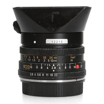 Leica 28mm f/2.8 Elmarit-R (11204) - 1 jaar garantie, Ophalen of Verzenden, Zo goed als nieuw
