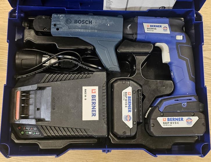 Berner BACDW BL 18V Gipsschroefmachine Bosch MA55 Magazijn S, Bricolage & Construction, Outillage | Foreuses, Enlèvement ou Envoi