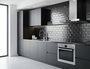 Wandtegel Equipe Trendy Handvorm Silver Zilver Glans 6,5x13, Ophalen of Verzenden, Wandtegels