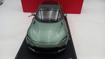 BBR 1:18 - Modelauto - Ferrari Purosangue Verde Dora 2023,
