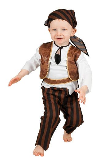 Piraten Kostuum Bruin Baby, Kinderen en Baby's, Carnavalskleding en Verkleedspullen, Verzenden, Nieuw