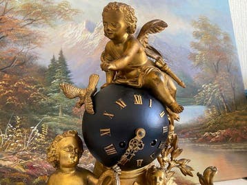 Pendule - Brons - 1800-1850, Antiek en Kunst