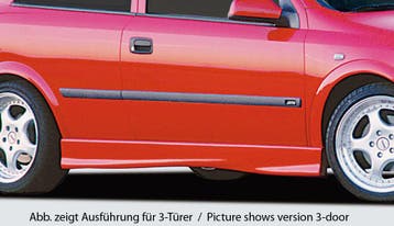 Rieger side skirt | Astra G - 5-drs., Sedan, Stationwagon |, Verzenden, Nieuw, Opel