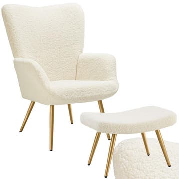 Fauteuil Hygge gestoffeerd, ergonomisch, draagkracht 150 kg, Verzenden