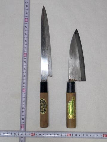 Keukenmes - Staal, Hout - Japan - Traditionele Japanse, Antiek en Kunst