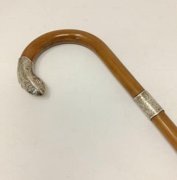 Wandelstok - Met initialen - .925 zilver - Londen 1915