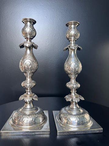 Kaarsenhouder Antieke 19e-eeuwse Russische