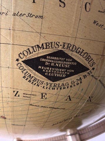 Terrestrial table globe - Rare Large Antique