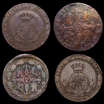 Spanje. Isabel II. 5 Centimos de Real 1797 - 1867 / 4