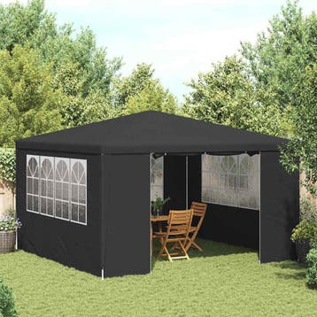 vidaXL Partytent met zijwanden professioneel 90 g/m² 4x4 m, Tuin en Terras, Verzenden, Nieuw