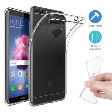 Huawei P Smart Transparant TPU Hoesje + Screen Protector, Verzenden